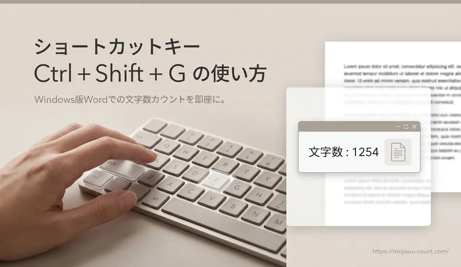 ショートカットキー Ctrl + Shift + G の使い方
