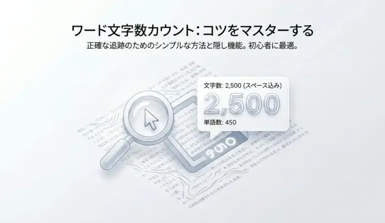 Word 文字数カウントの正しいやり方