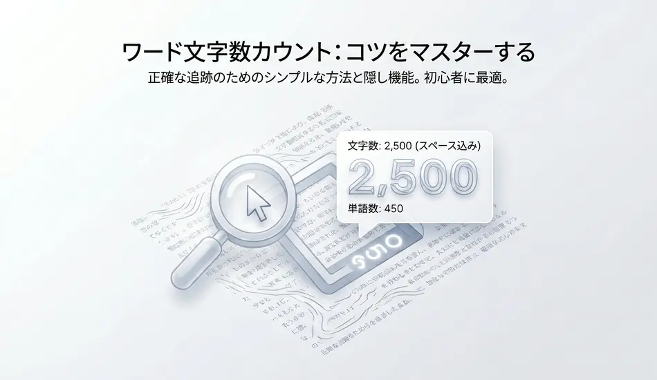 Word 文字数カウントの正しいやり方